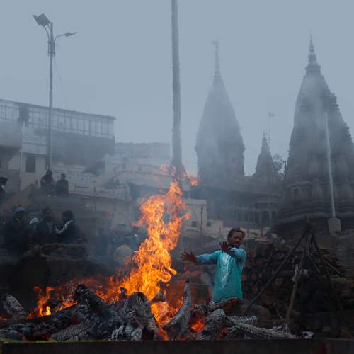 The cremation ground