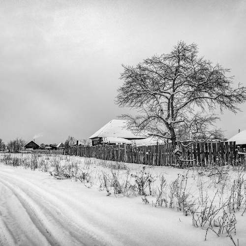 Зимняя деревня