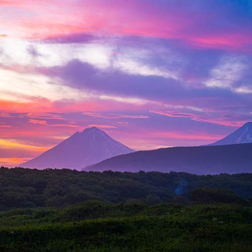 Закат на Халактырском пляже