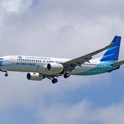 Garuda Indonesia in the air