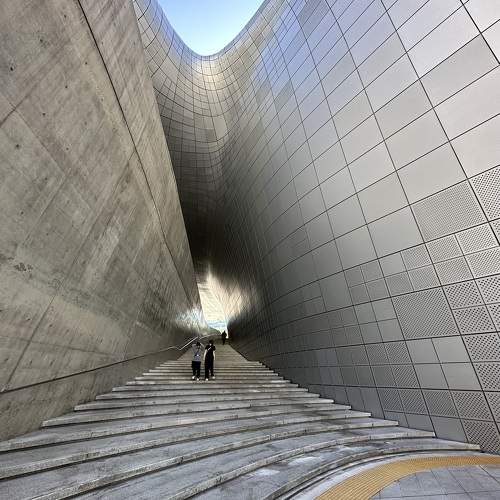 Street photo in modern city