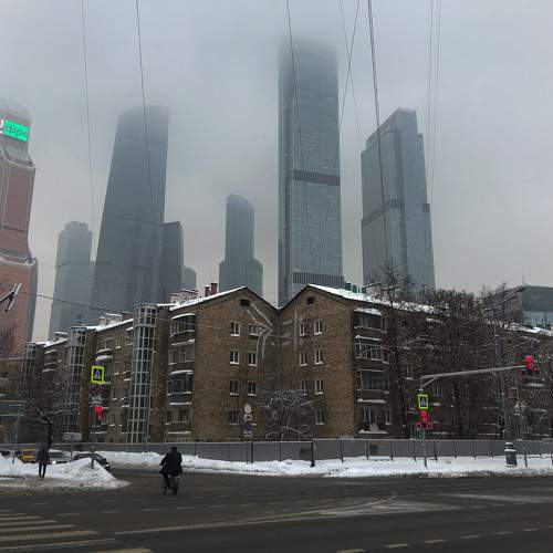 В тумане
