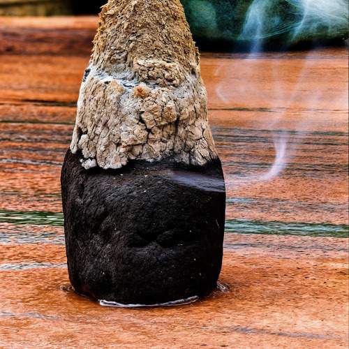 Incense stick burning