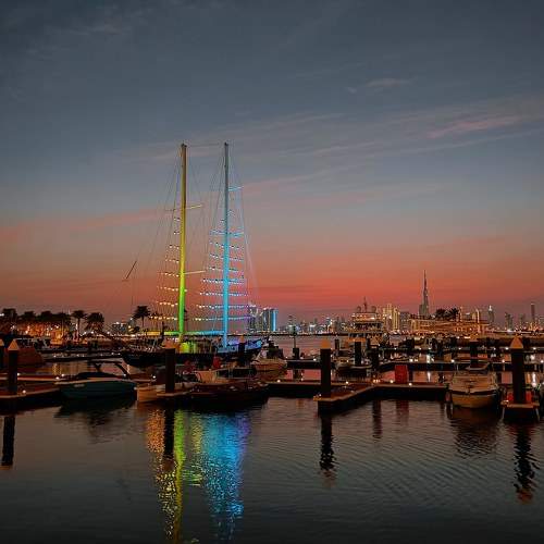 A calm sunset, reflecting the beauty around it.