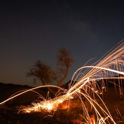 Blazing Rings under the Sky