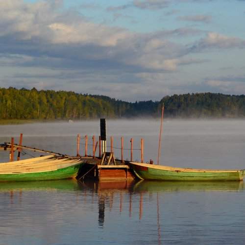 Утро на реке.
