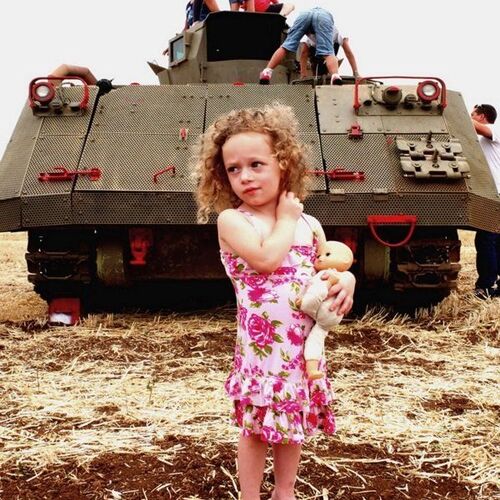 the girl and the tank