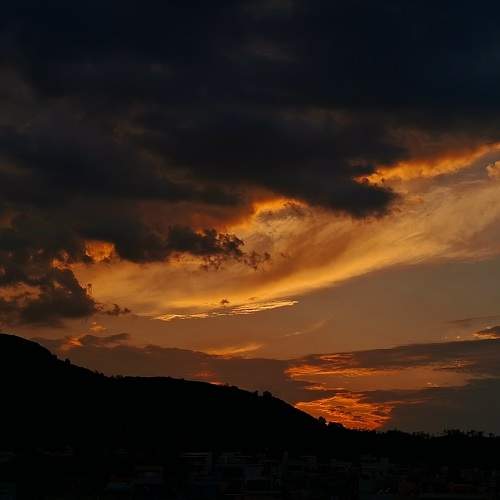 A beautiful burning sunset ?