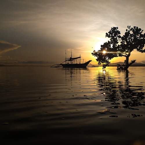 Sunrise near the sea