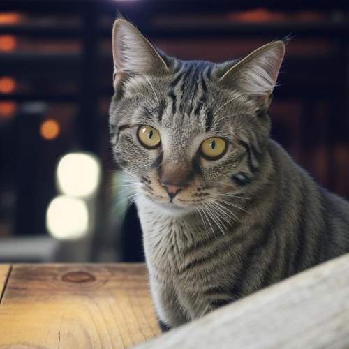 Cat on the edge