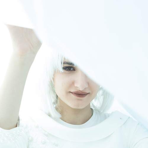 A woman in white