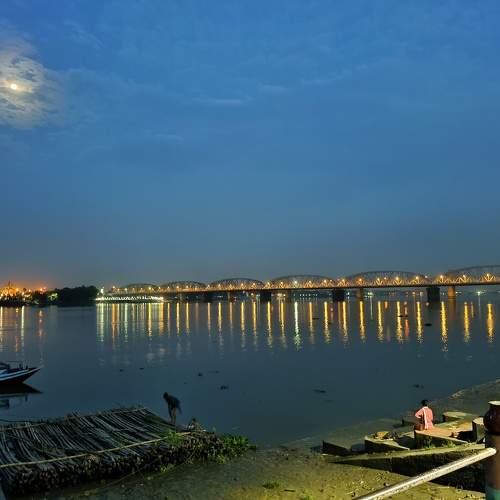 On the banks of the Ganges.