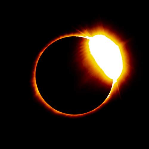 Diamond Ring Total Eclipse - 3rd Contact