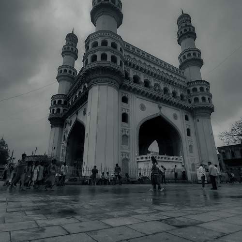 Black and white