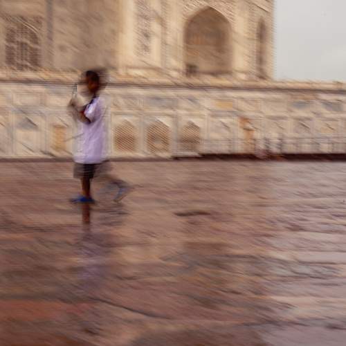 Playing At Taj Mahal