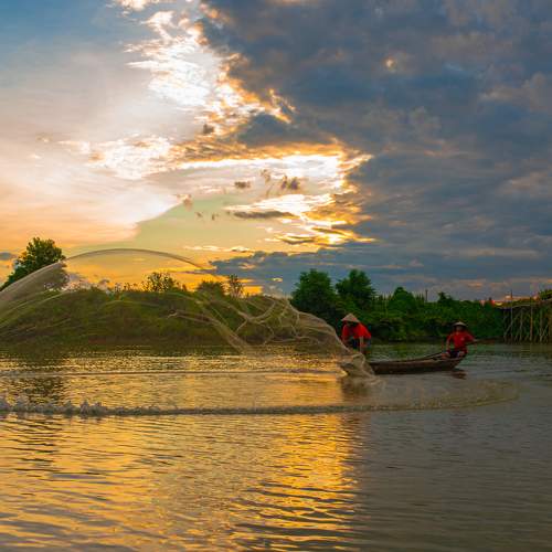 Chiều về trên sông