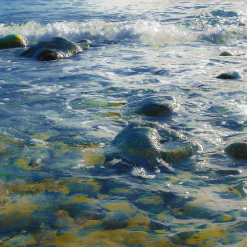 Reality painted Blue and green