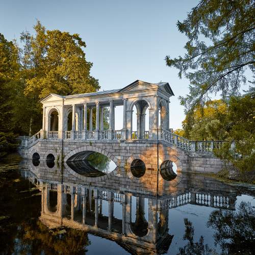 Marble Bridge Tsarskoye Selo Reflections