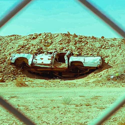 The machine is buried under the soil