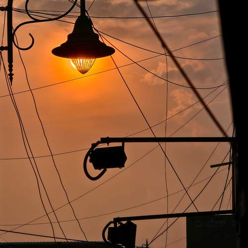 Sunlit: Lamppost
