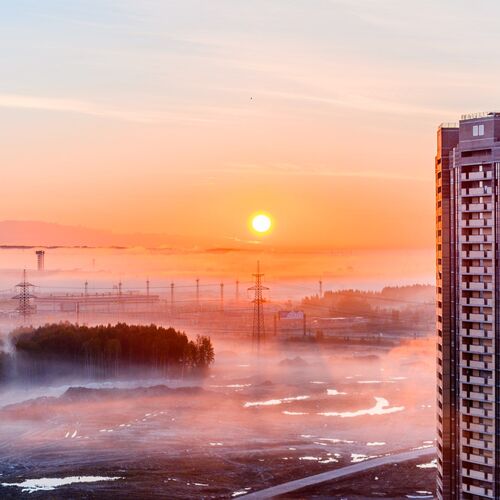 Яркое утро