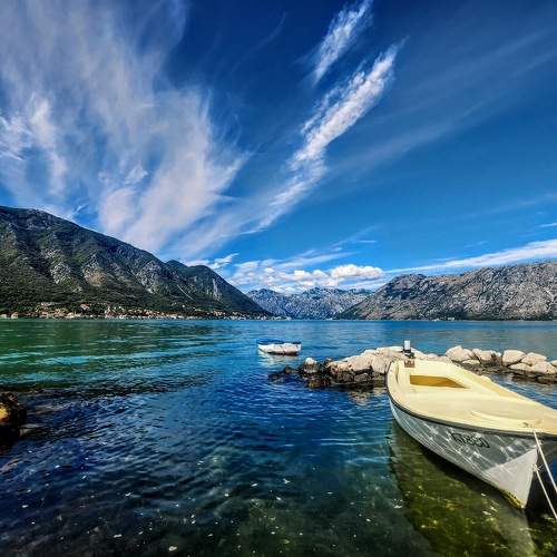 Clear september day on Montenegro coast