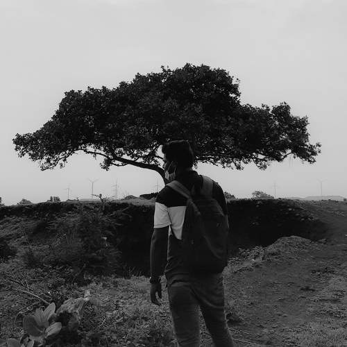 Black and white