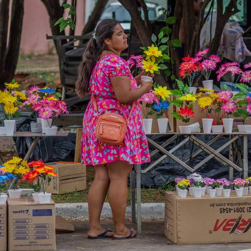 Flower seller.
