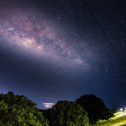 Milky Way over Lake Parakrama Samudra