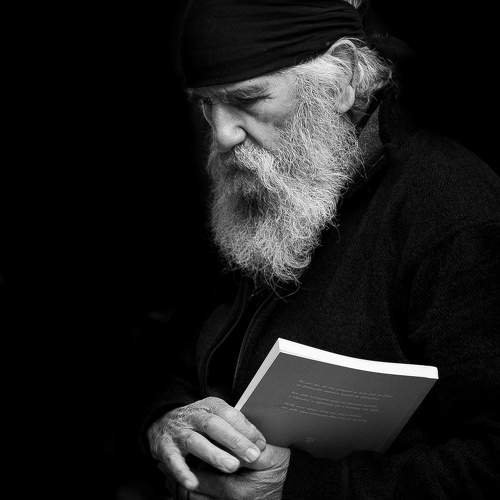 Writer with Book