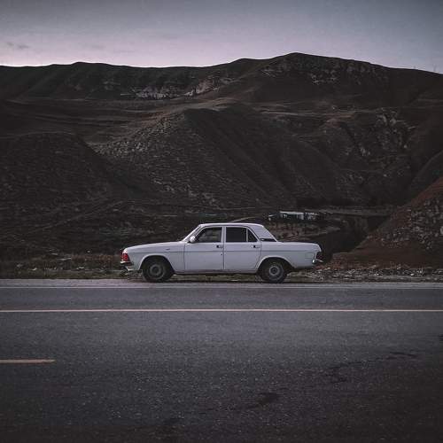 The legend car in mountains of Dagestan