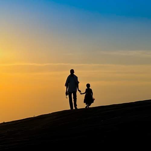 She believes her father always with her.
