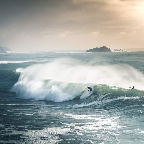 Surfer on a storm