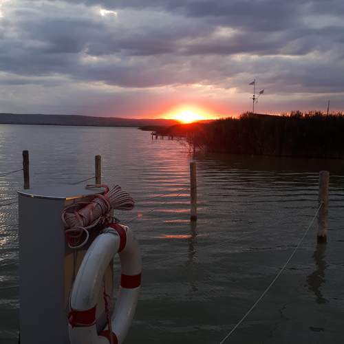 Sunset over Lake Neusiedl