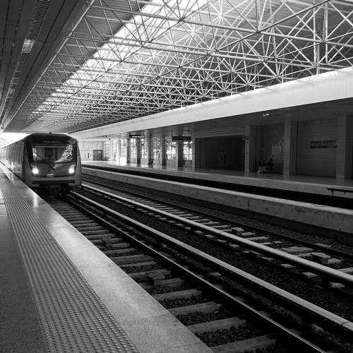 On the rails'