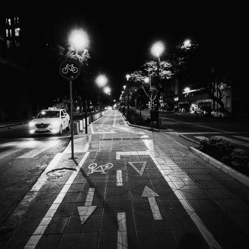 Nigth on Chacabuco boulevard Córdoba Argentina