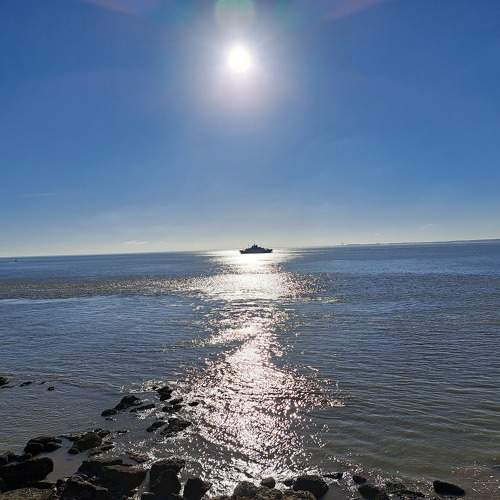 Effet de soleil sur le bateau