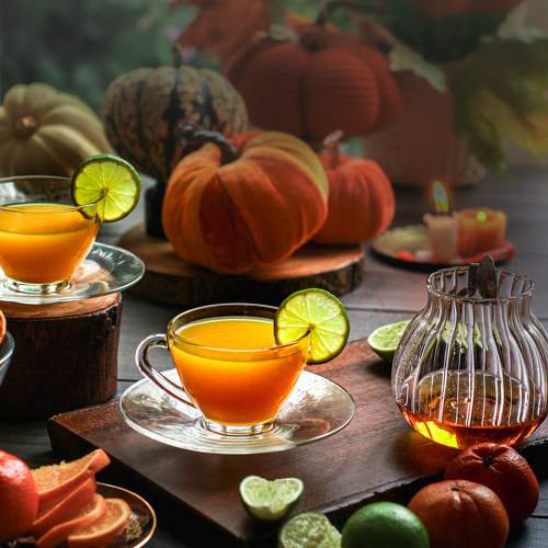 Orange tea .