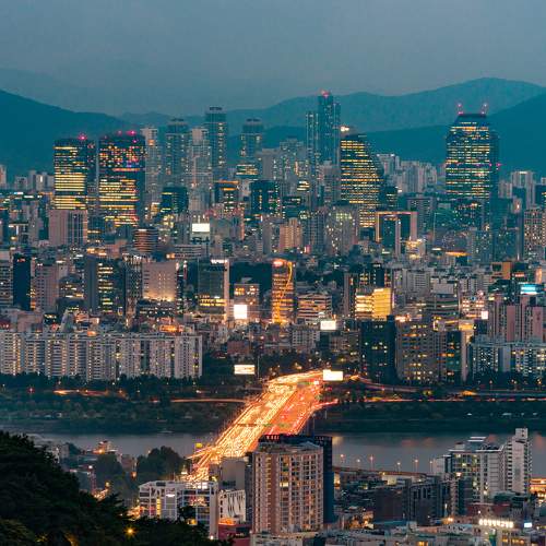 Огни ночного Сеула