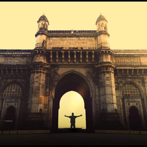 Into the gateway.