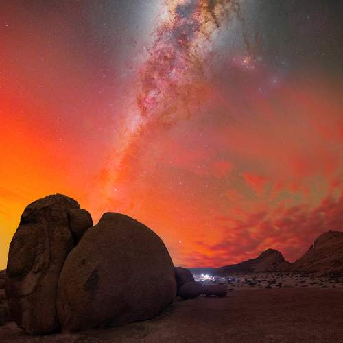 Aurora Australis over Spitzkoppe, May 2024, Namibia