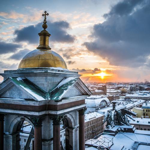 С высоты Исаакиевского собора