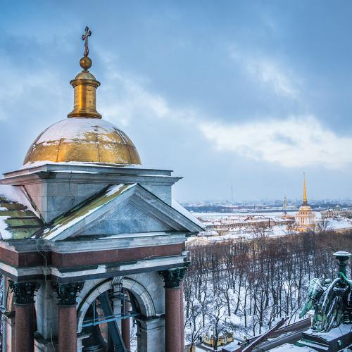 С высоты Исаакиевского собора