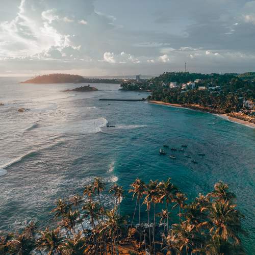 Mirissa beach.