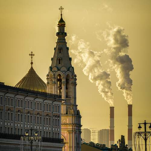 Закат в Москве. Январь 2025