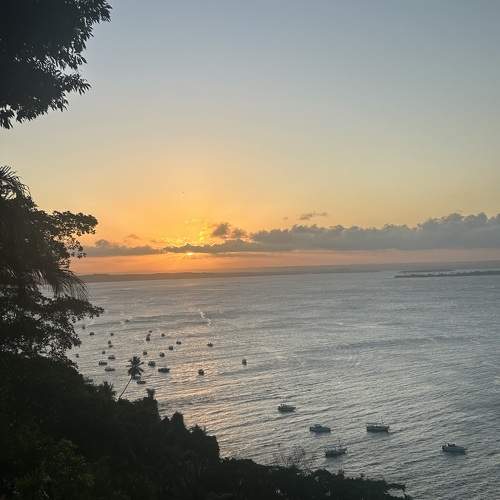 Pôr do Sol no farol de Morro de São Paulo