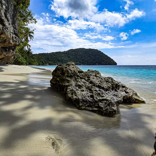 Shore view Kri Island Raja Ampat