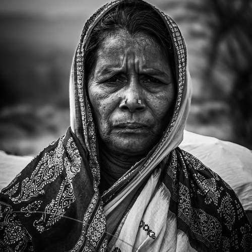 An old lady.
