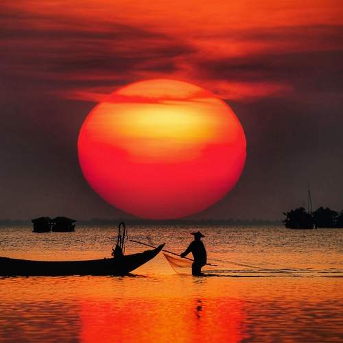 Fisherman in the morning