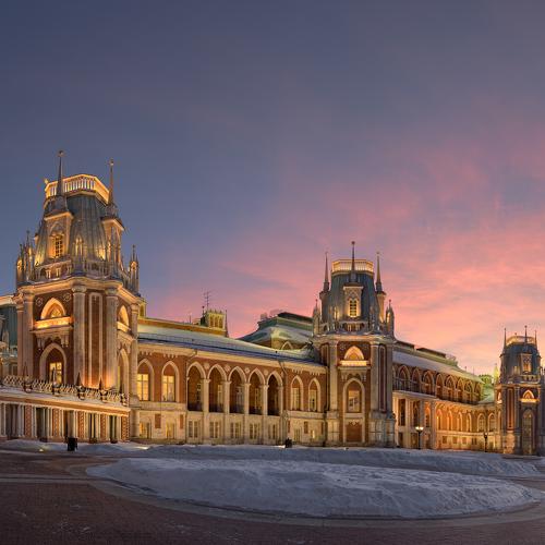 Зимний вечер в Царицыно